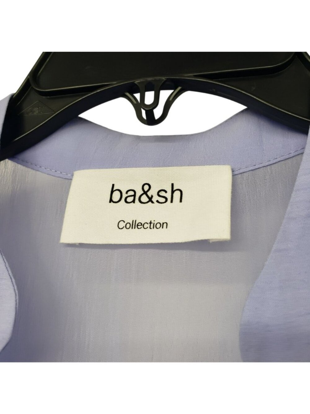 NEW Ba&sh $495 Lilac Purple Chiffon Elastic Waist Blouson Mini Dress Wedding - Picture 5 of 15